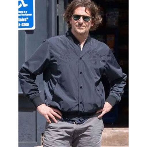 Bradley Cooper New York City Black Bomber Jacket