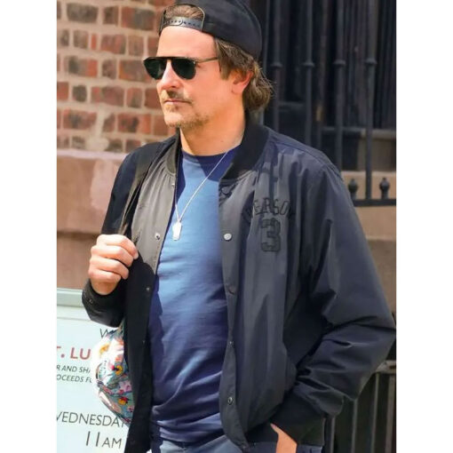 Bradley Cooper New York City Black Bomber Jacket