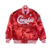 Crenshaw Victory Lap Nipsey Hussle Red Satin Jacket