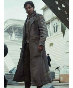 Diego Luna Grey Trench Coat