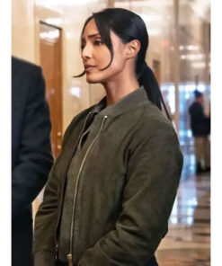 FBI Dani Rhodes Green Suede Leather Jacket