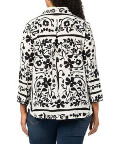 Gizelle Bryant Floral Print Shirt