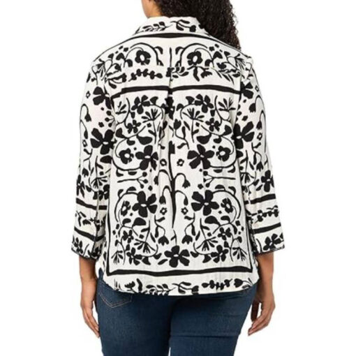 Gizelle Bryant Floral Print Shirt