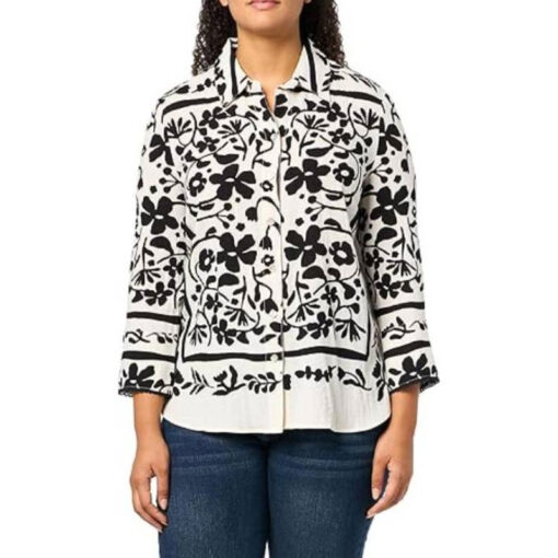 Gizelle Bryant Floral Print Shirt