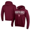 Men's Champion Harvard Crimson Red And Grey Pullover Hoodie