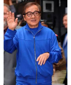 Jackie Chan NYC 2025 Blue Jacket