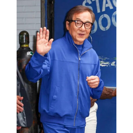 Jackie Chan NYC 2025 Blue Jacket