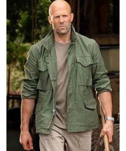 Jason Statham Green Cotton Jacket