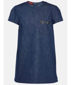 Olivia Munn Denim Mini Dress