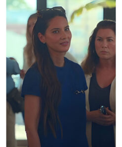 Olivia Munn Denim Mini Dress