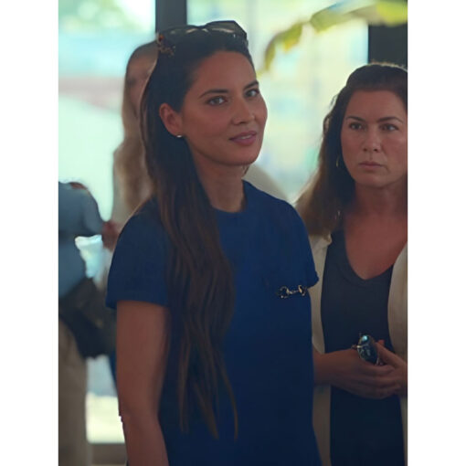 Olivia Munn Denim Mini Dress