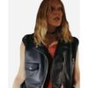 Ruby Ruin Poker Face Black Leather Vest