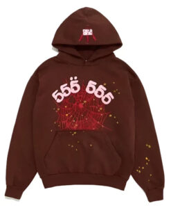 Sp5der 555 Brown Hoodie