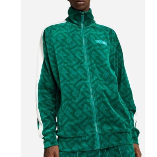 Puma X Squid Game T7 Iconic Track Green And Black Jacket