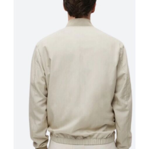 Lee Jung jae Tv-Series Squid Game Seong Gi hun White Bomber Jacket