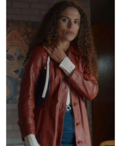 Stacey Embalo Missing You Brown Leather Coat