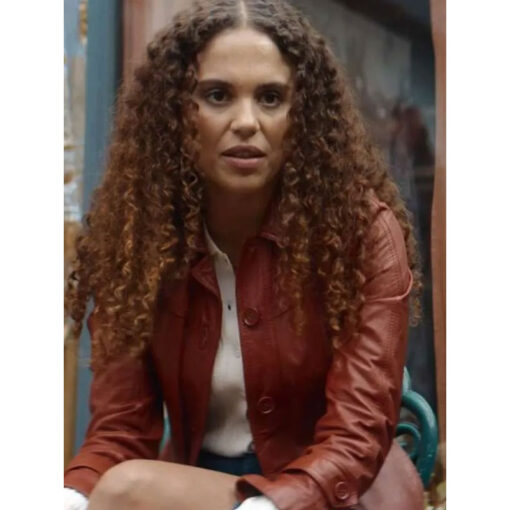 Stacey Embalo Missing You Brown Leather Coat