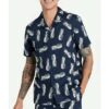 90 Day Hunt for Love Cole Navy Pineapple Print Shirt