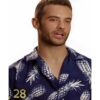 90 Day Hunt for Love Cole Navy Pineapple Print Shirt