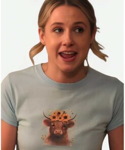 Adults Lucy Freyer Cow Graphic T-Shirt
