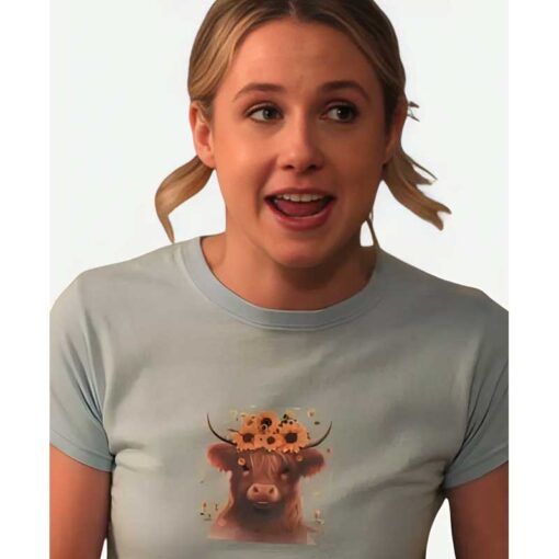 Adults Lucy Freyer Cow Graphic T-Shirt