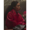 Adwoa Aboah Too Much 2025 Leather Jacket