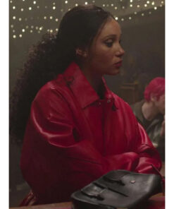 Adwoa Aboah Too Much 2025 Leather Jacket