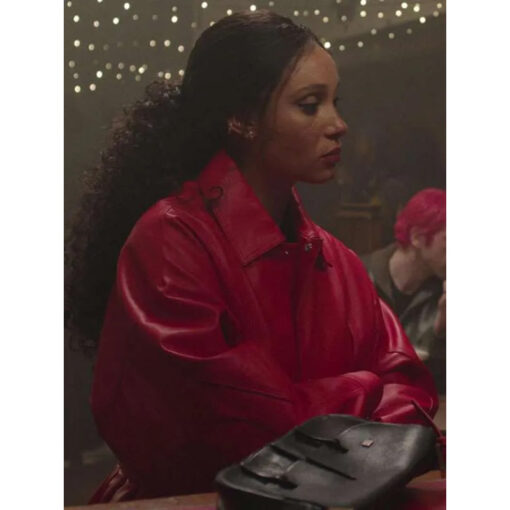 Adwoa Aboah Too Much 2025 Leather Jacket