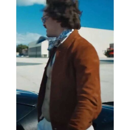 Alban Lenoir Brown Bomber Jacket