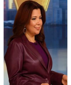 Ana Navarro The View 2025 Leather Blazer