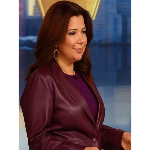 Ana Navarro The View 2025 Leather Blazer