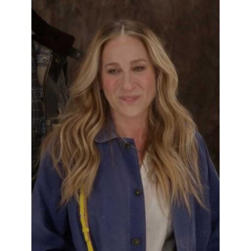 And just like that Sarah Parker Shirt Jacket