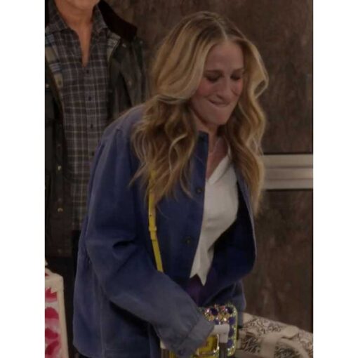 And just like that Sarah Parker Shirt Jacket