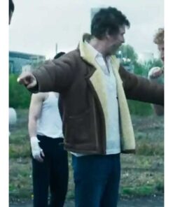 Barry Ward Salvable 2025 Brown Shearling Jacket