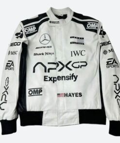 Apex F1 Brad Pitt White Racing Jacket