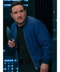 Brick 2025 Frederick Lau Blue Bomber Jacket