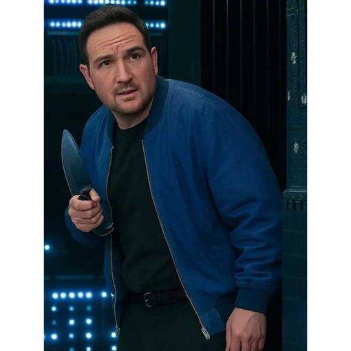 Brick 2025 Frederick Lau Blue Bomber Jacket