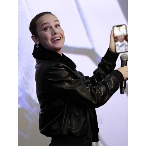 Brie Larson Leather Jacket