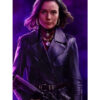 Catalina Sandino Moreno Ballerina 2025 Black Leather Coat