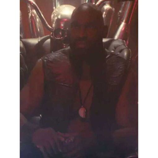 Chidi Ajufo A Working Man 2025 Black Leather Vest