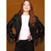 Colby Minifie Leather Fringe Jacket