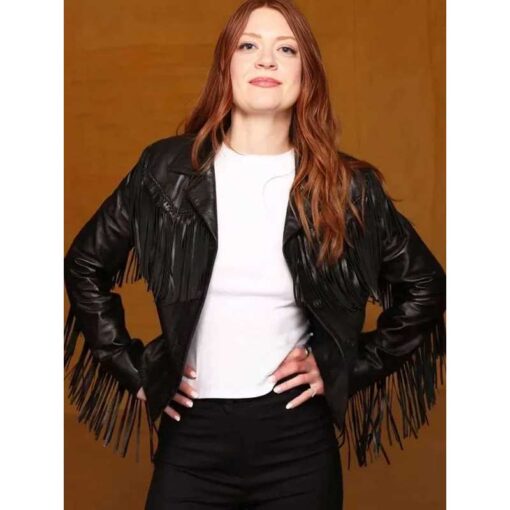 Colby Minifie Leather Fringe Jacket