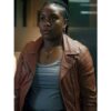 Courtney Taylor Ballard 2025 Brown Leather Jacket