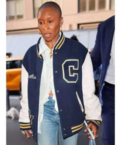 Cynthia Erivo NYC 2025 Varsity Jacket