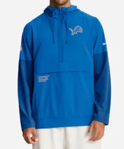 Detroit Lions Nike Sideline Anorak Hoodie Jacket