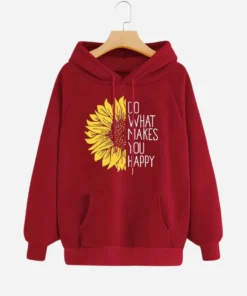 Do What Makes You Happy Fleece Pull Over Hoodie