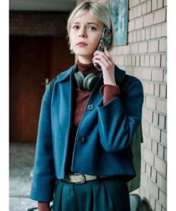 Ella Maisy Purvis Blue Wool Jacket