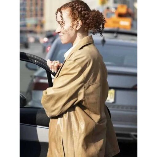 Erin Kellyman Eleanor the Great 2025 Brown Coat