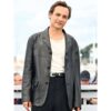 Frank Dillane Black Leather Blazer