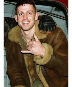 George Somner Afterburn 2025 Brown Leather Jacket